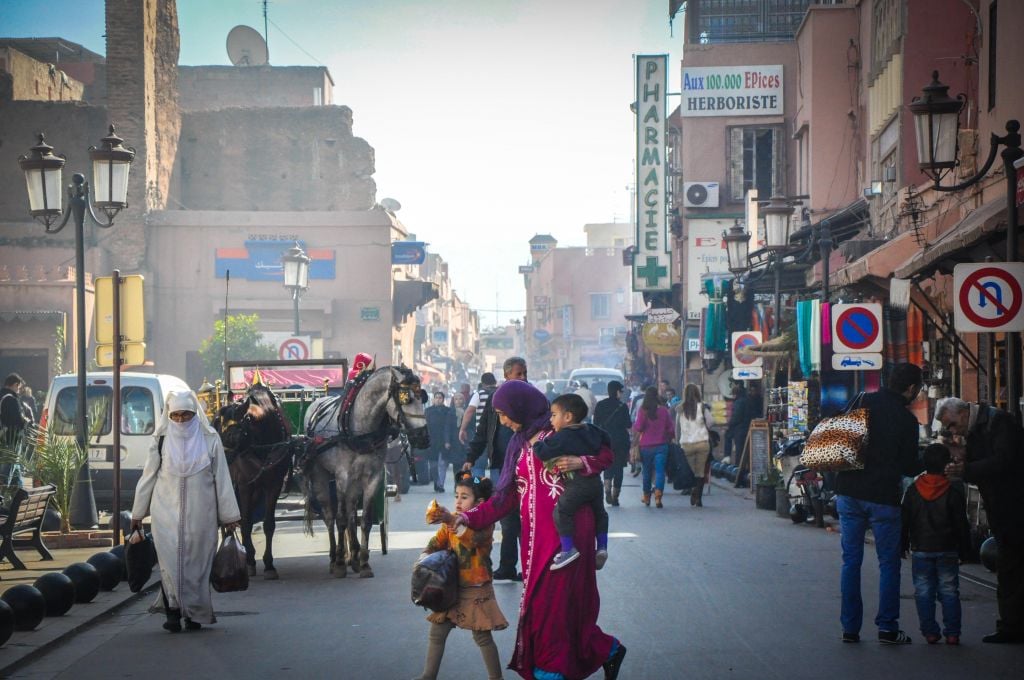 A view of the Casbah, the oldest part of Marrakech's old city, or medina, which borders the Jewish quarter. (photo credit: Michal Shmulovich)