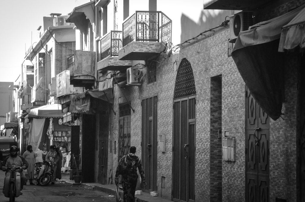 Former Jewish homes in Marrakech are recognizable because of their street-facing balconies. (photo credit: Michal Shmulovich)