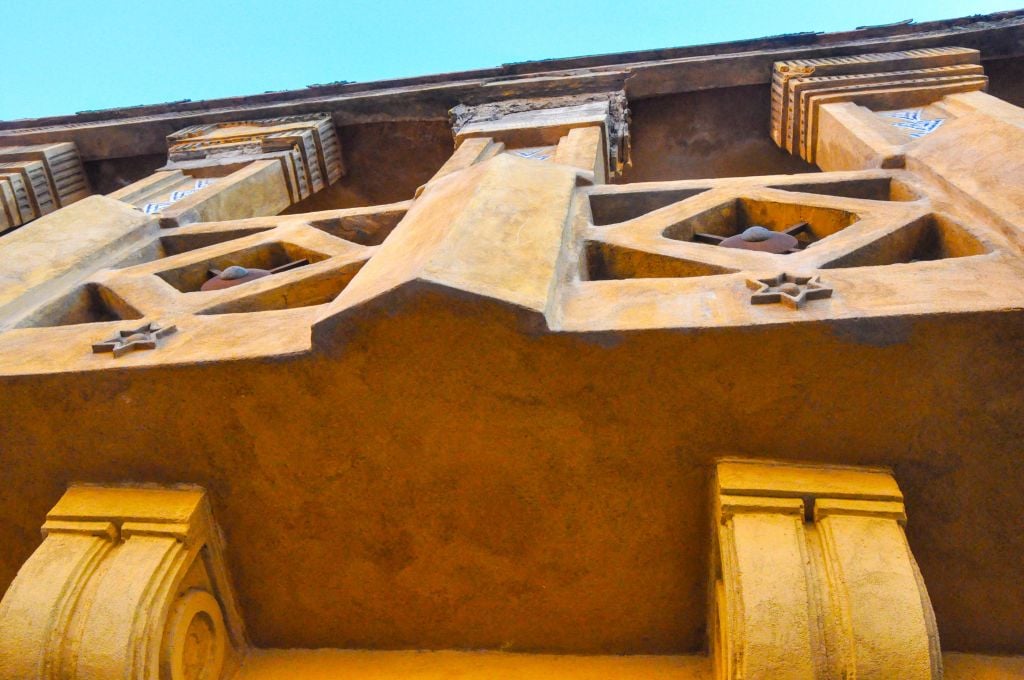 A close-up of the exterior of the former synagogue. (photo credit: Michal Shmulovich)