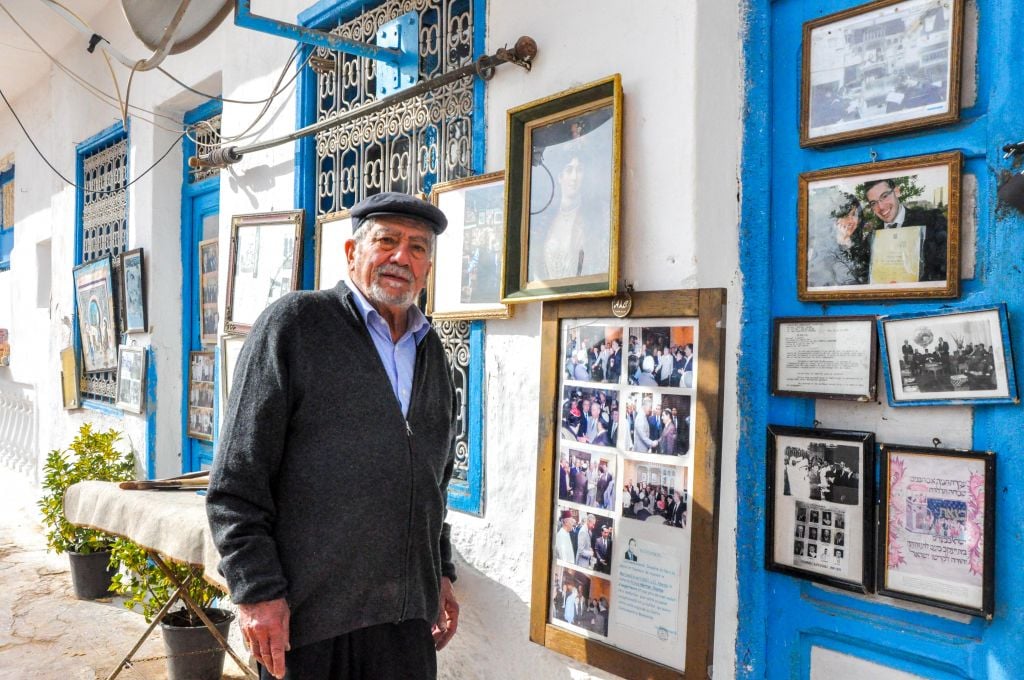 The energetic and friendly Mr. Edmond Milmoun Gabay, a Moroccan Jew from Fez, is the caretaker of a small museum on the outskirts of the Jewish cemetery. (photo credit: Michal Shmulovich)