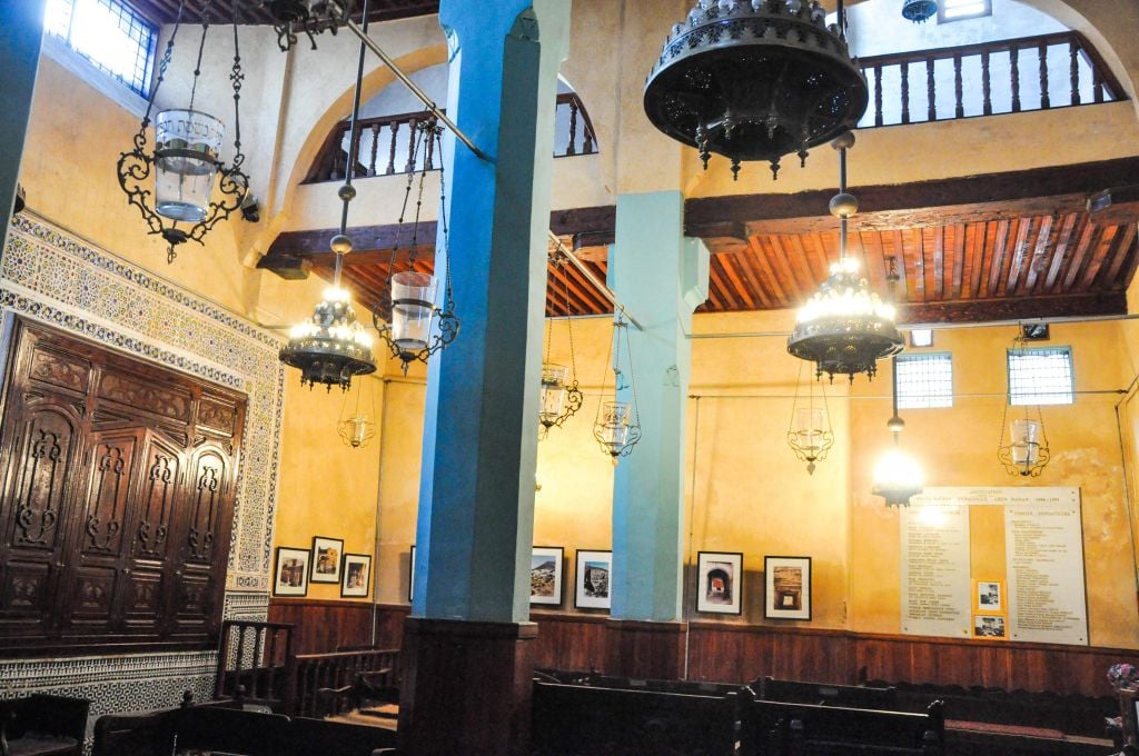 The Ibn Danan Synagogue dates back to the 17th century. The simple structure, which was once the only synagogue inside Fez's old city walls, was modestly refurbished and reopened in 1999. (photo credit: Michal Shmulovich)