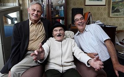 Elliot, Sammy and Alan Matthews who feature in True North: The Last Minyan – A Belfast Jewish Story on BBC One Northern Ireland (courtesy of BBC Northern Ireland)