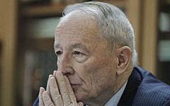 Former Attorney General Yehuda Weinstein (Photo credit: Miriam Alster/Flash90)