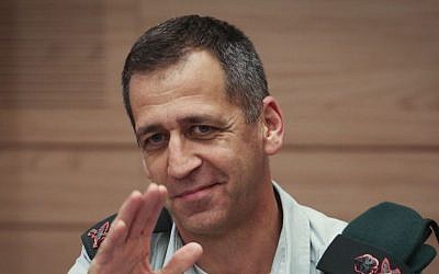 Then-head of Military Intelligence Maj. Gen. Aviv Kochavi attends a Knesset committee meeting on February 25, 2014. (Hadas Parush/Flash90) Then-head of Military Intelligence Maj. Gen. Aviv Kochavi attends a Knesset committee meeting on February 25, 2014. (Hadas Parush/Flash90)