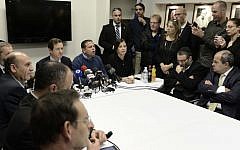 Opposition MKs meet Sunday night ahead of a boycott of three bills in the Knesset. (photo credit: Tomer Neuberg/Flash90)