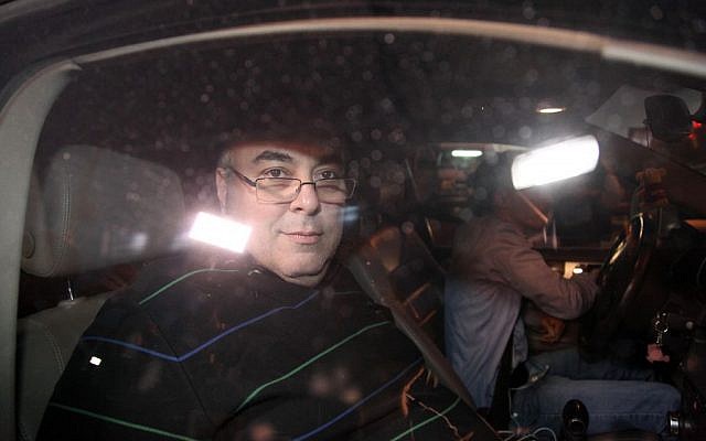 Avi Benayahu leaving court Thursday night. (photo credit: Gideon Markowicz/FLASH90)