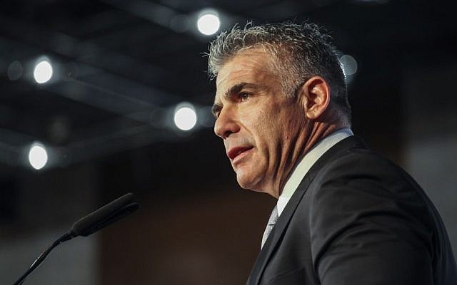 Finance Minister Yair Lapid speaks at a conference, March 26, 2014 (Photo credit: Flash90) Finance Minister Yair Lapid speaks at a conference, March 26, 2014 (Photo credit: Flash90)