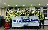 Graduates of the joint ZAKA and Isralife emergency medical training course held in Kiev, Ukraine. (photo credit: ZAKA & Israelife Foundation)
