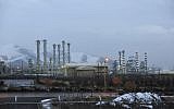 Iran's heavy-water nuclear facility near the central city of Arak, Iran, January 15, 2011 (photo credit: AP/ISNA, Hamid Foroutan, File)