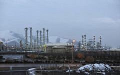 Iran's heavy-water nuclear facility near the central city of Arak, Iran, January 15, 2011 (photo credit: AP/ISNA, Hamid Foroutan, File)