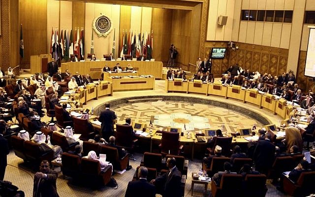 Arab foreign ministers meet at the Arab League building in Cairo, Egypt, on March 9, 2014. (photo credit: AP/Ahmed Gomaa) Arab foreign ministers meet at the Arab League building in Cairo, Egypt, on March 9, 2014. (photo credit: AP/Ahmed Gomaa)