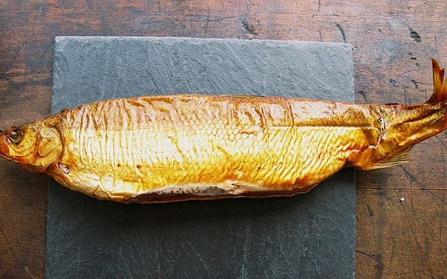 Smoked whitefish at Russ & Daughters. (Courtesy of Russ & Daughters) Smoked whitefish at Russ & Daughters. (Courtesy of Russ & Daughters)