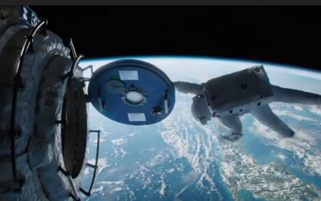 "Gravity." Which wasn't actually filmed in space. (courtesy: Warner Bros.)