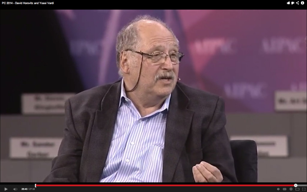Yossi Vardi at AIPAC 2014 (photo credit: AIPAC video screenshot) Yossi Vardi at AIPAC 2014 (photo credit: AIPAC video screenshot)
