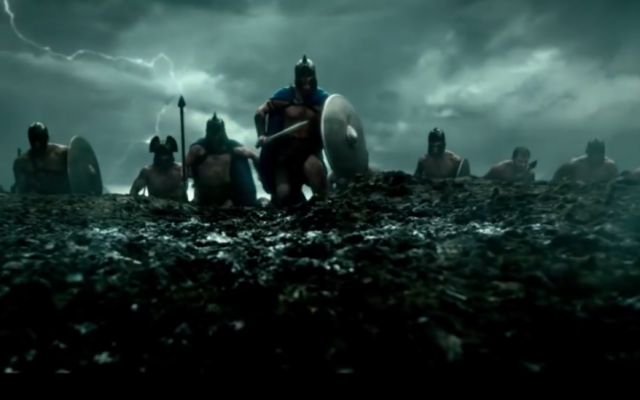 A still from "300: Rise of an Empire" (screen capture: YouTube/official trailer)