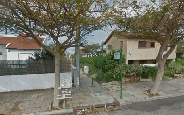 Hayl Hayam Street in Ashkelon, soon to be named after Deputy Mayor Shabtai Zur. (screen capture: Google Maps)