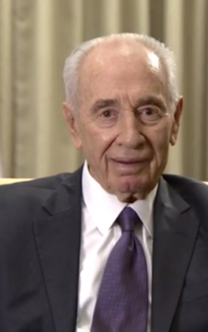 President Shimon Peres in a holiday message to the Iranian people, March 20, 2014 (photo credit: screenshot via YouTube)