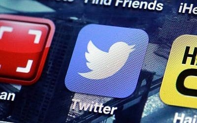 Illustrative: A Twitter app on an iPhone screen. (AP/Richard Drew/File)