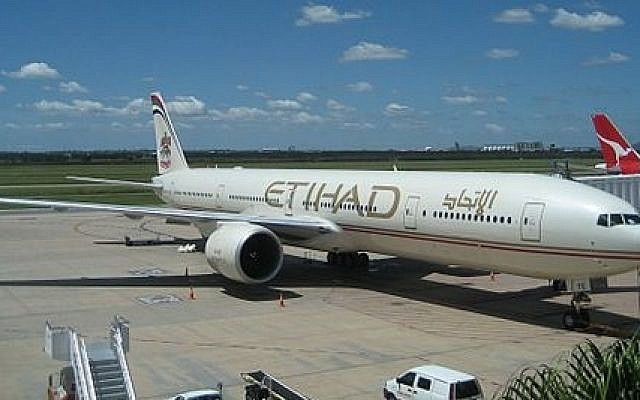 An Etihad Airlines jet. (Wikimedia Commons/ Kwlothrop CC BY-SA)