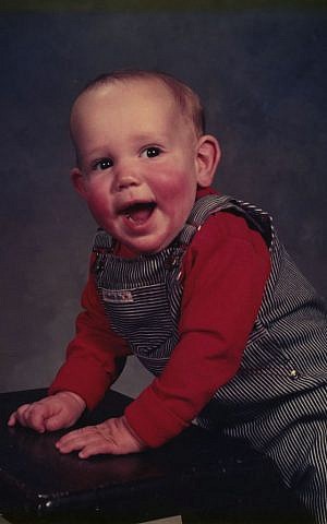 Eyal Sherman as a baby. (courtesy of Rabbi Charles Sherman)