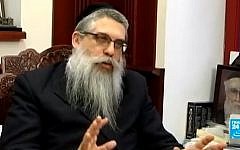 Rabbi Yaakov Dov Bleich, a chief rabbi of Ukraine. (Screen capture: YouTube)