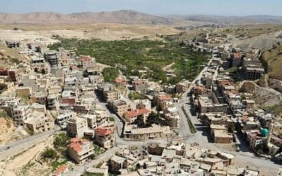 A general view of the ancient Christian town of Maaloula, northeast of Damascus, after government forces took control of the town from rebel fighters on April 14, 2014 (Photo credit: STR/AFP) A general view of the ancient Christian town of Maaloula, northeast of Damascus, after government forces took control of the town from rebel fighters on April 14, 2014 (Photo credit: STR/AFP)