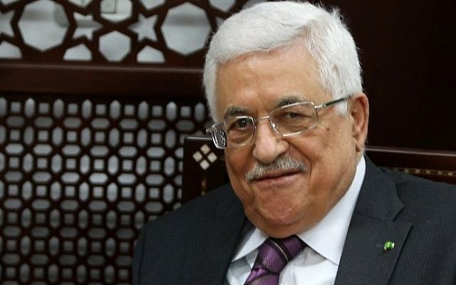 Palestinian Authority President Mahmoud Abbas at his office in the West Bank city of Ramallah (photo credit: AFP/Abbas Momani) Palestinian Authority President Mahmoud Abbas at his office in the West Bank city of Ramallah (photo credit: AFP/Abbas Momani)