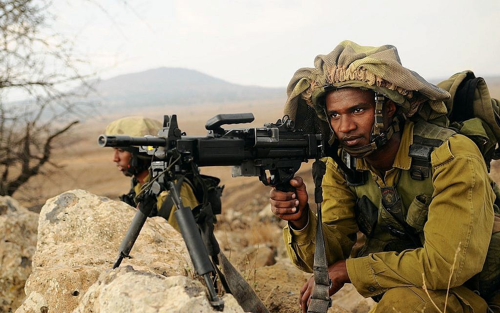 Illustrative: An IDF soldier in a Nahal Brigade drill in the Golan Heights. (Nir Gal/IDF Spokesperson's Unit) Illustrative: An IDF soldier in a Nahal Brigade drill in the Golan Heights. (Nir Gal/IDF Spokesperson's Unit)
