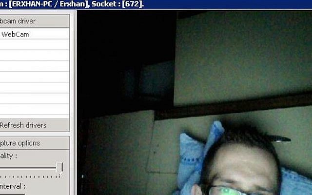 A photo of one of the Anonymous hackers posted by Israeli hackers (Photo credit: Courtesy)