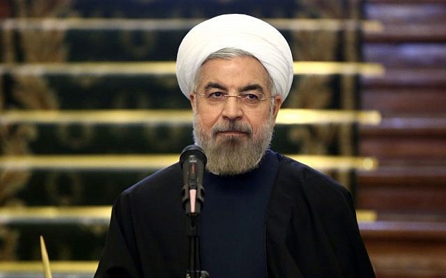 Iranian President Hassan Rouhani at a press conference in Tehran, Iran, on April 9, 2014. (photo credit: AP/Ebrahim Noroozi) Iranian President Hassan Rouhani at a press conference in Tehran, Iran, on April 9, 2014. (photo credit: AP/Ebrahim Noroozi)
