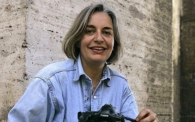 In this Thursday, April 2005 file photo, Associated Press photographer Anja Niedringhaus poses for a photograph in Rome. (photo credit: AP/Peter Dejong, File)