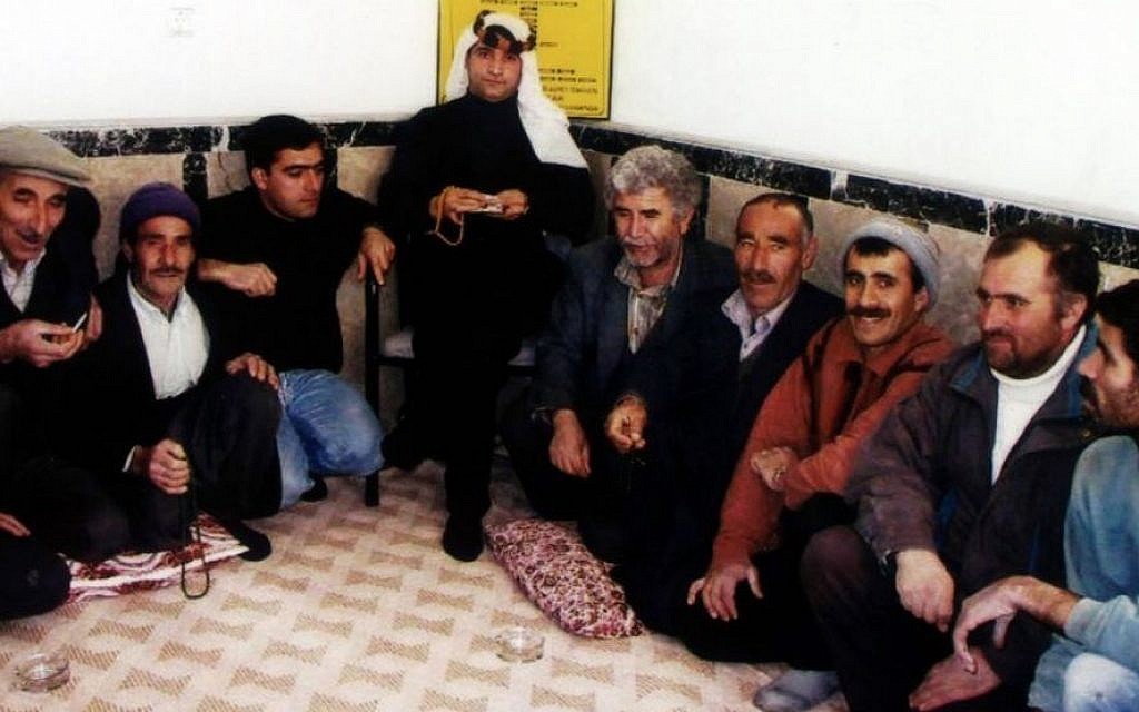 Sait Ali Bayrak, seated, and members of the Heylani Kebir tribe (Photo courtesy of Sait Ali Bayrak)