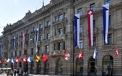 Credit Suisse, Paradeplatz, Zurich, Switzerland (photo credit: Wikimedia Commons/Roland zh CC BY-SA 3.0) Credit Suisse, Paradeplatz, Zurich, Switzerland (photo credit: Wikimedia Commons/Roland zh CC BY-SA 3.0)