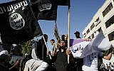Palestinian salafists demonstrate in the southern Gaza Strip in September 2012. (Abed Rahim Khatib/Flash90)