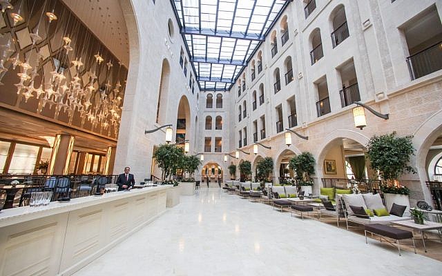The new Waldorf Astoria hotel on Jerusalem's Agron Street. (Photo credit: Flash 90) The new Waldorf Astoria hotel on Jerusalem's Agron Street. (Photo credit: Flash 90)