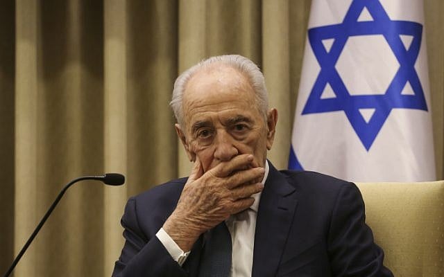 President Shimon Peres at the President's residence in Jerusalem, April 28, 2014. (photo credit: Hadas Parush/Flash 90) President Shimon Peres at the President's residence in Jerusalem, April 28, 2014. (photo credit: Hadas Parush/Flash 90)