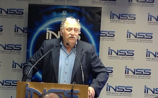 Yossi Vardi speaking at the INSS Conference (Photo credit: Courtesy) Yossi Vardi speaking at the INSS Conference (Photo credit: Courtesy)