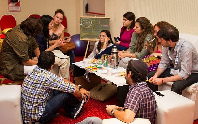 Lazos gathering participants came together at an Argentine resort near the famed Iguazu Falls to discuss the problem of shrinking Jewish communities in Latin America. (Courtesy of Lazos via JTA)
