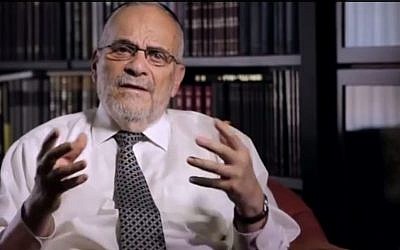 Rabbi Berel Wein (screen capture: YouTube)