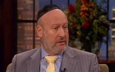 Rabbi Daniel Lapin appears on the 700 Club, Monday (photo credit: screenshot via YouTube)