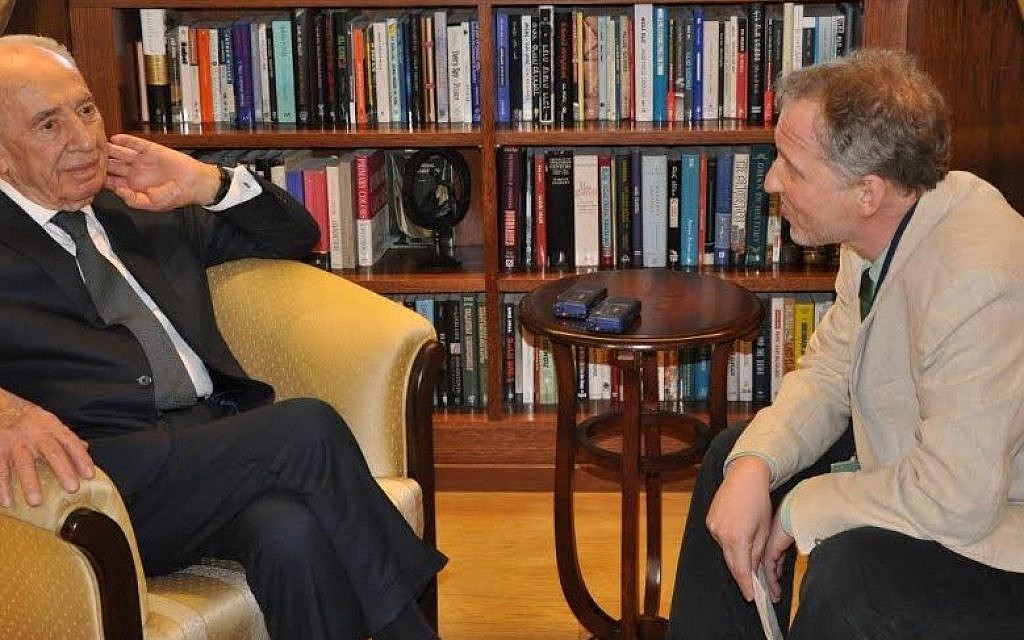 Shimon Peres speaks to The Times of Israel's David Horovitz (photo credit: Office of the President) Shimon Peres speaks to The Times of Israel's David Horovitz (photo credit: Office of the President)