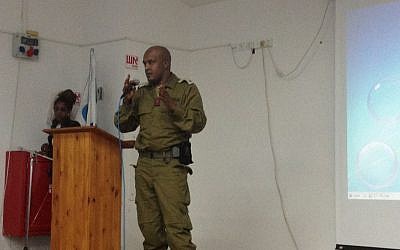 Maj. (res) Abebe Biyenson (photo credit: Mitch Ginsburg/ Times of Israel) Maj. (res) Abebe Biyenson (photo credit: Mitch Ginsburg/ Times of Israel)