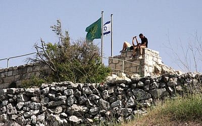 Atop the kastel (photo credit: Shmuel Bar-Am)