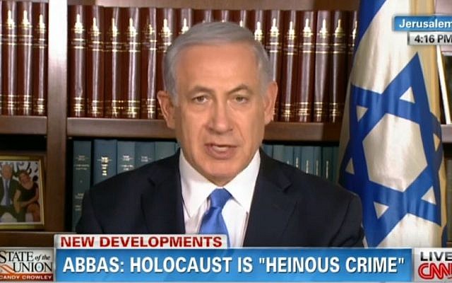Benjamin Netanyahu on CNN Sunday. (Screen capture) Benjamin Netanyahu on CNN Sunday. (Screen capture)