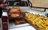 The breads confiscated from the Jaffa Gate vendors (photo credit: Facebook/Arieh King)