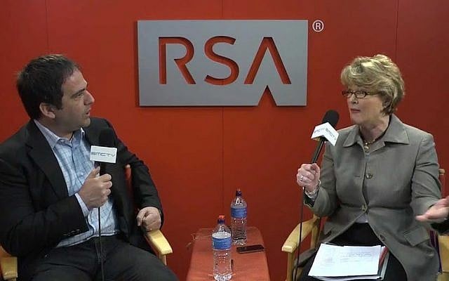 Shlomo Kramer (L) at a security conference in San Francisco last year (Photo credit: Courtesy) Shlomo Kramer (L) at a security conference in San Francisco last year (Photo credit: Courtesy)