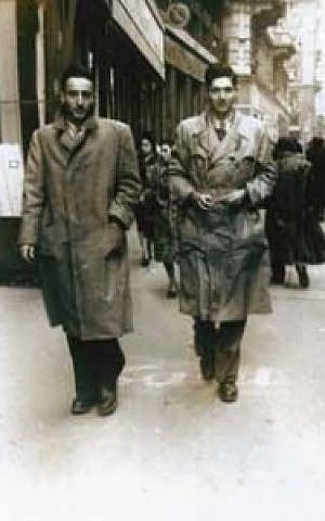 Harari, left, in Milan in 1947 (photo credit: courtesy of Mike Harari)