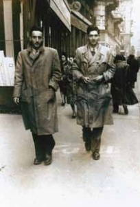 Harari, left, in Milan in 1947 (photo credit: courtesy of Mike Harari) Harari, left, in Milan in 1947 (photo credit: courtesy of Mike Harari)