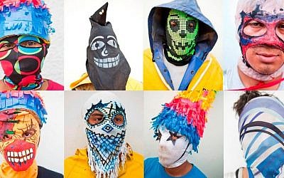 Illustrative photo of youths wearing hand made masks. (Photo credit: Esteban Felix/AP)