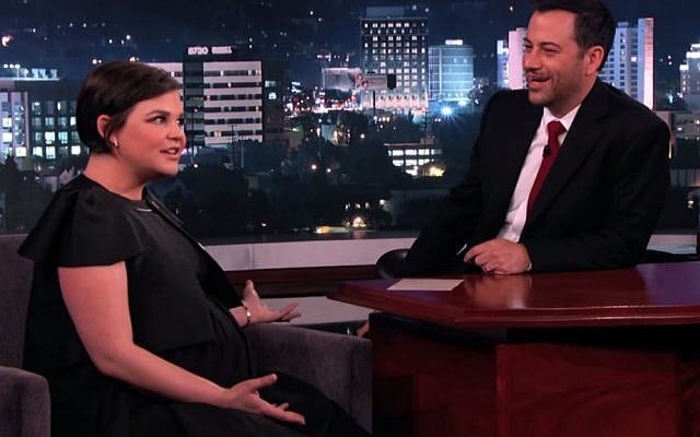 Actress Ginnifer Goodwin on Jimmy Kimmel last week. (YouTube screenshot)